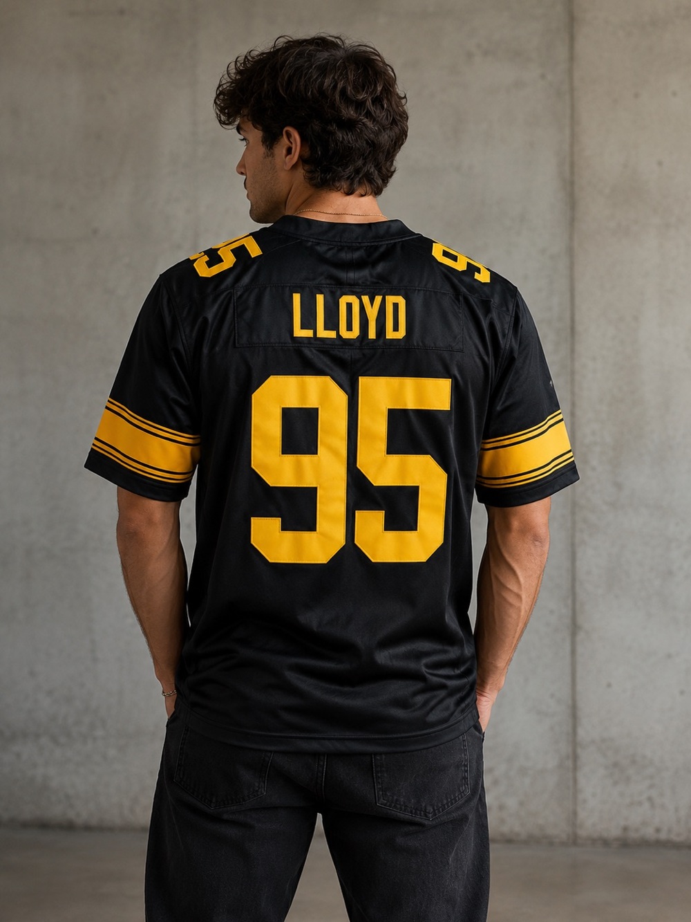 Steelers Black and Yellow NFL Jersey